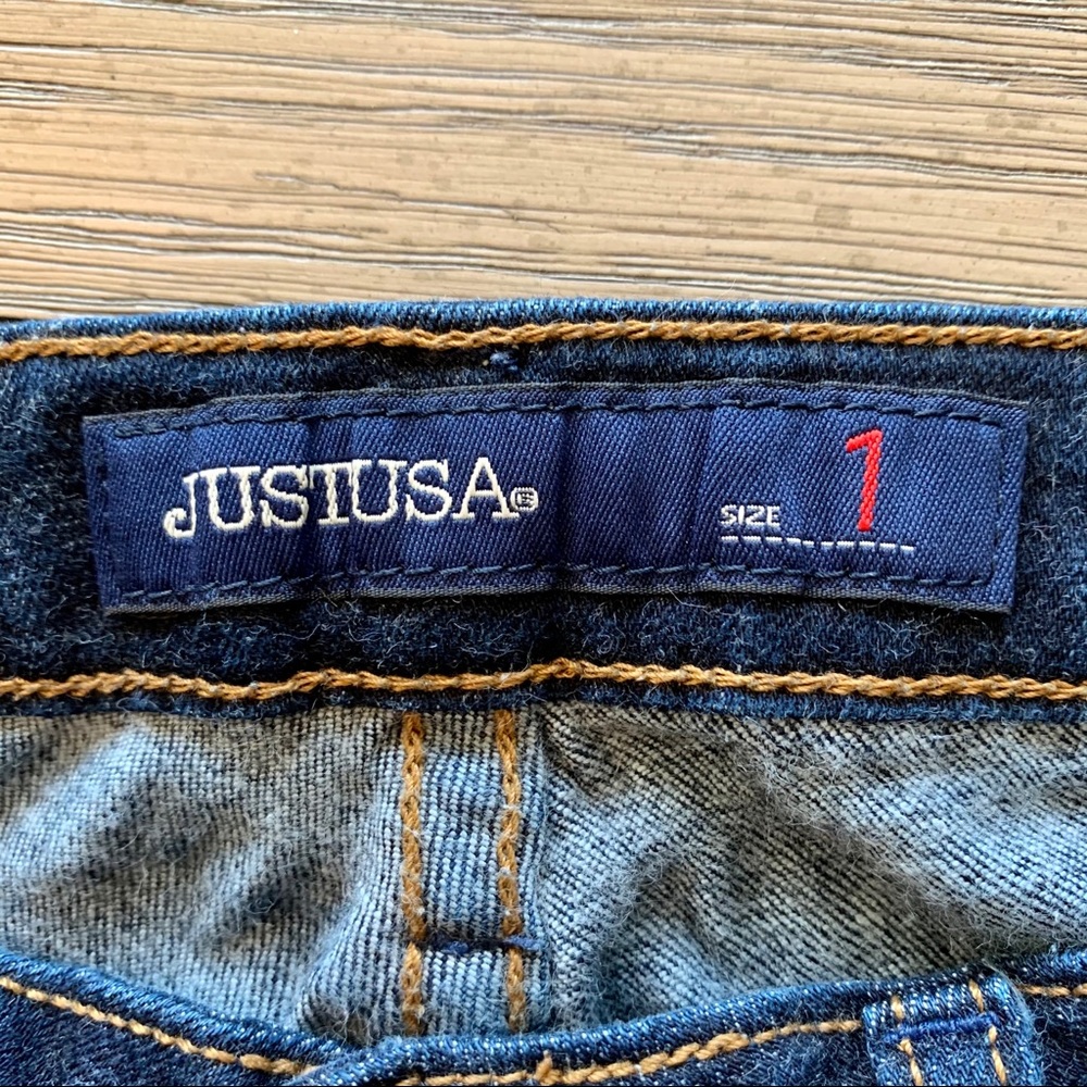 JUST USA Dark Wash Denim Skinny Jeans Size 1 - Picture 4 of 6